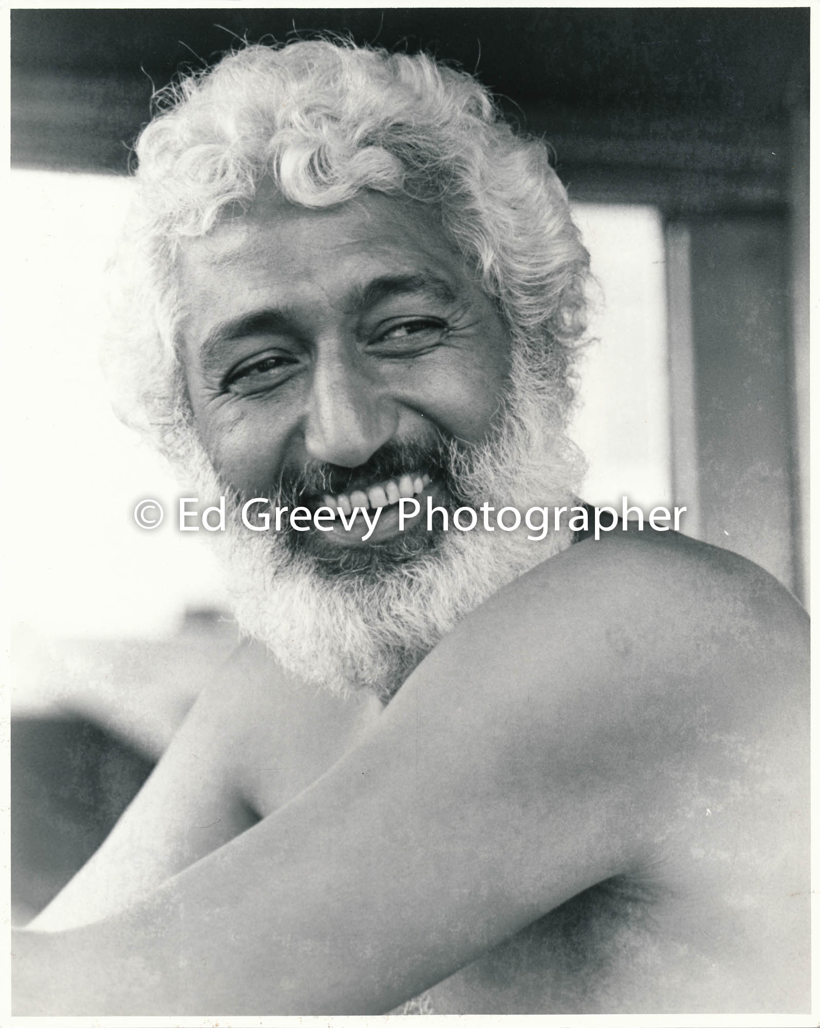 Puhipau, Sand Island spokesman and leader (10 November 1979) Negative: 4090-3-3 | Ed Greevy Photographer