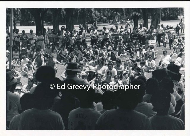 Ad Hoc rally at Waikiki Shell (1971) Negative: 2405-2-2A | Ed Greevy Photographer