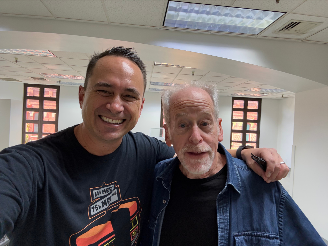 Selfie with my dad’s longtime and trusted friend, PF Bentley