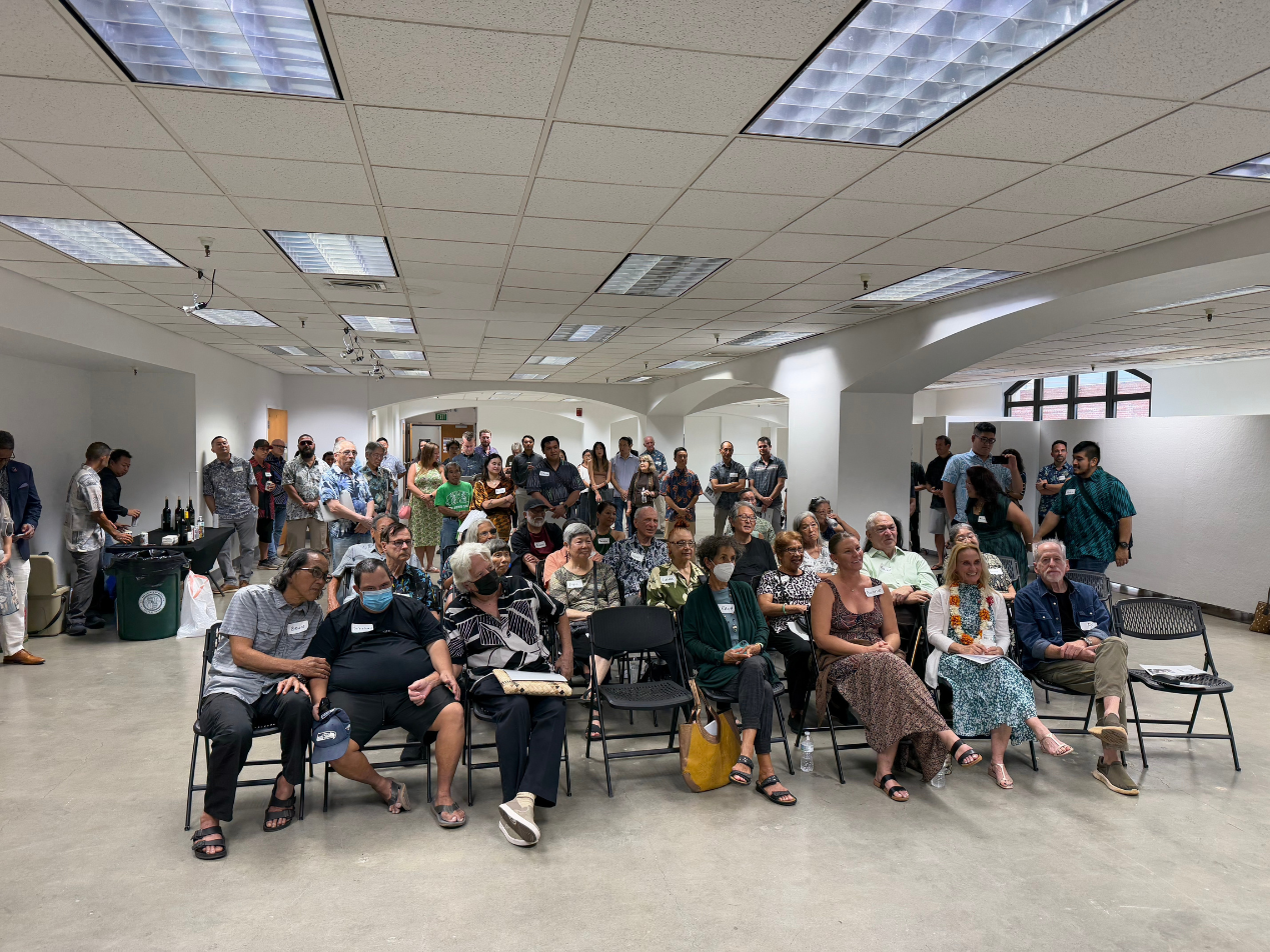 The view from the front of the room at Downtown Art Center