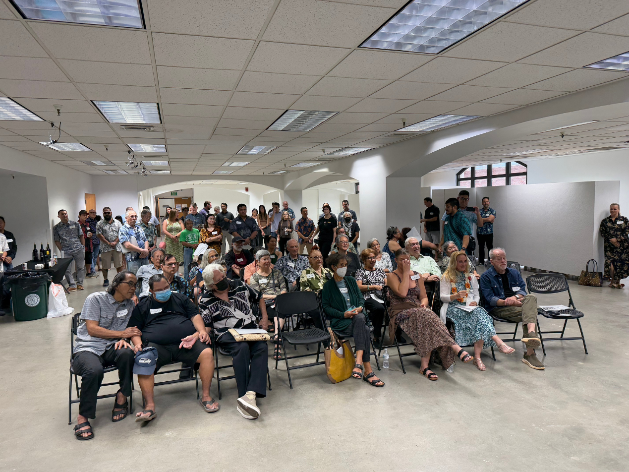 Another view of the turnout for the celebration of life for Ed Greevy 